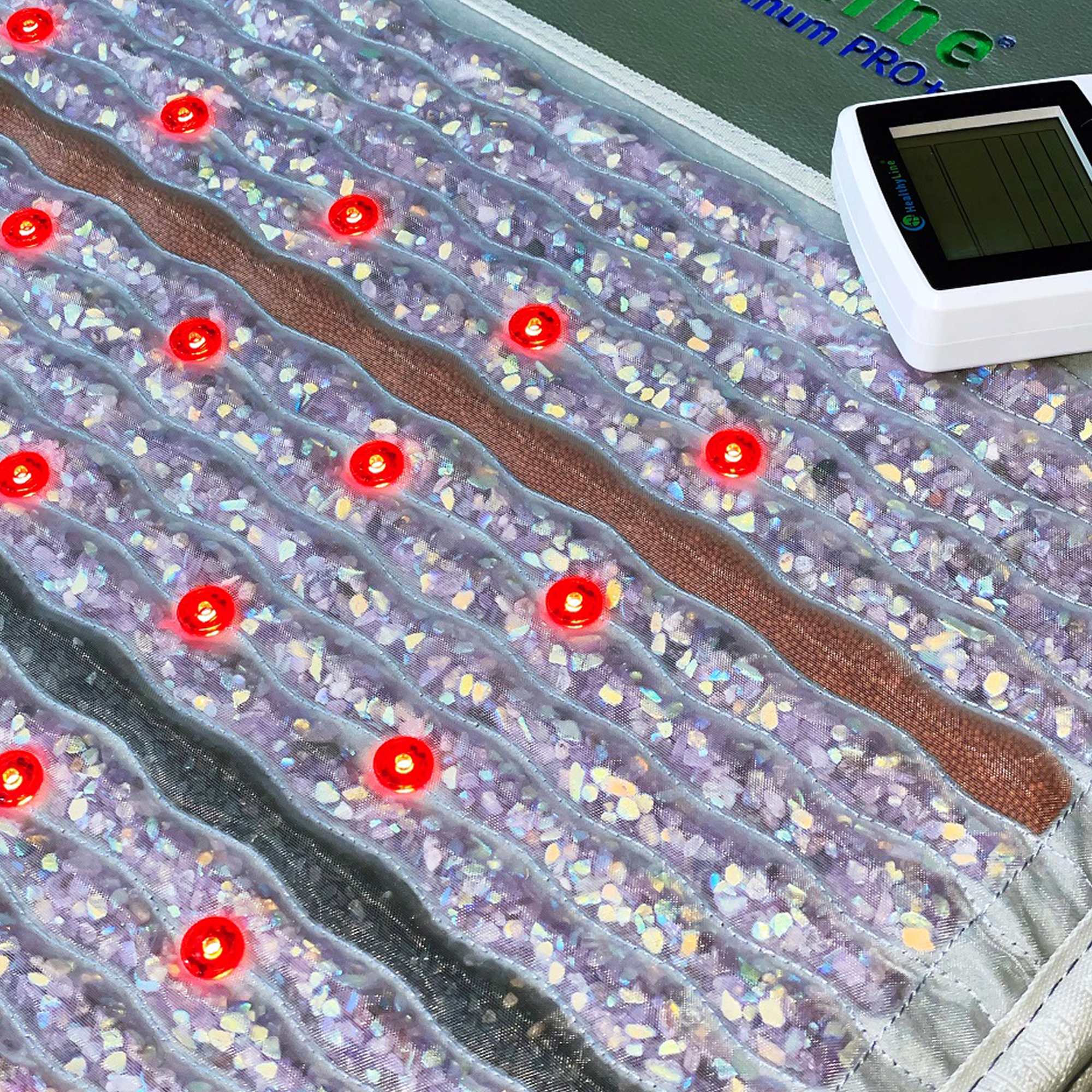 HealthyLine Platinum Series PEMF Far Infrared Heating Pad, 72x24-inch heating mat with therapeutic infrared and PEMF features.