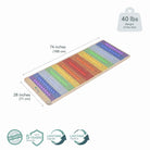 HealthyLine Rainbow Chakra 360 Wrap Heating Pad set showing colorful chakra-themed wrap on a mat, designed for soothing warmth and relaxation.