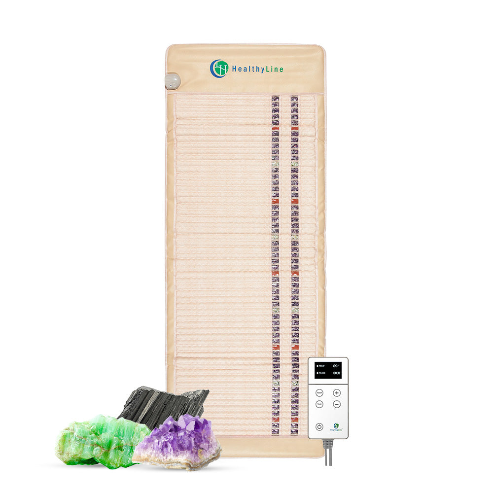 HealthyLine SOFT Series far infrared heating pad, 72x24 inches, soft heating mat for soothing warmth and pain relief.