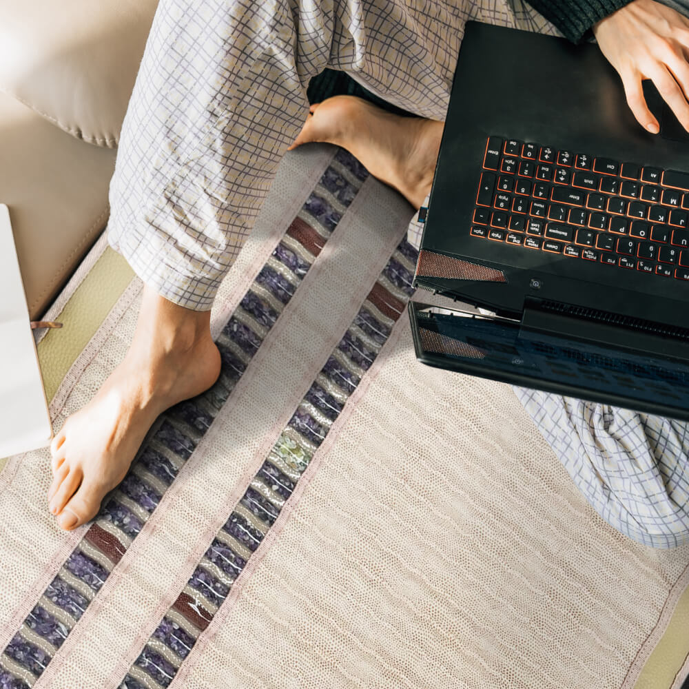HealthyLine SOFT Series far infrared heating pad, 72x24 inches, soft and comfortable heating mat for pain relief and relaxation.