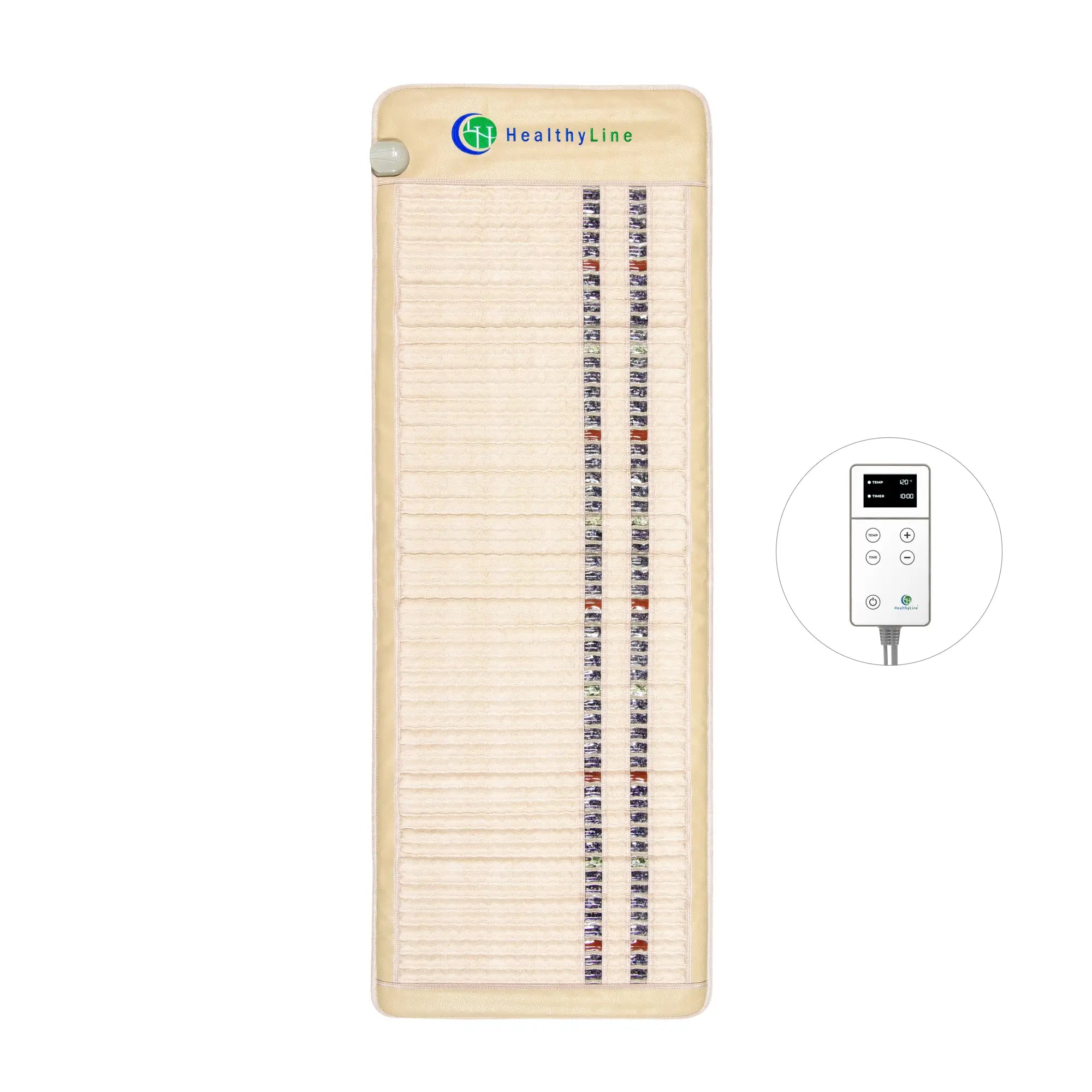 HealthyLine SOFT Series Far Infrared Heating Pad, soft 72x24-inch heating mat for pain relief and relaxation.