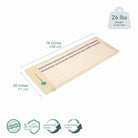 HealthyLine SOFT Series Far Infrared Heating Pad, 72x24 inches, soft fabric cover and heating elements for soothing warmth.