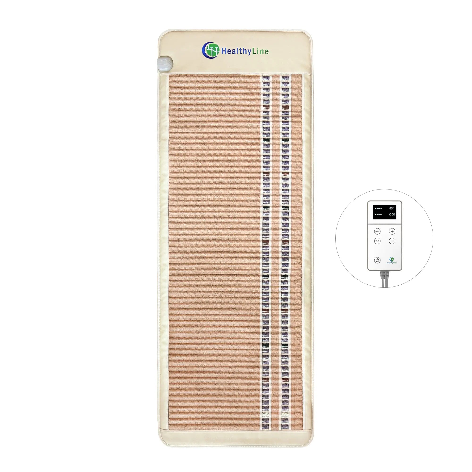 HealthyLine SOFT Series Far Infrared Heating Pad, 72x24-inch soft heating mat for pain relief and relaxation.