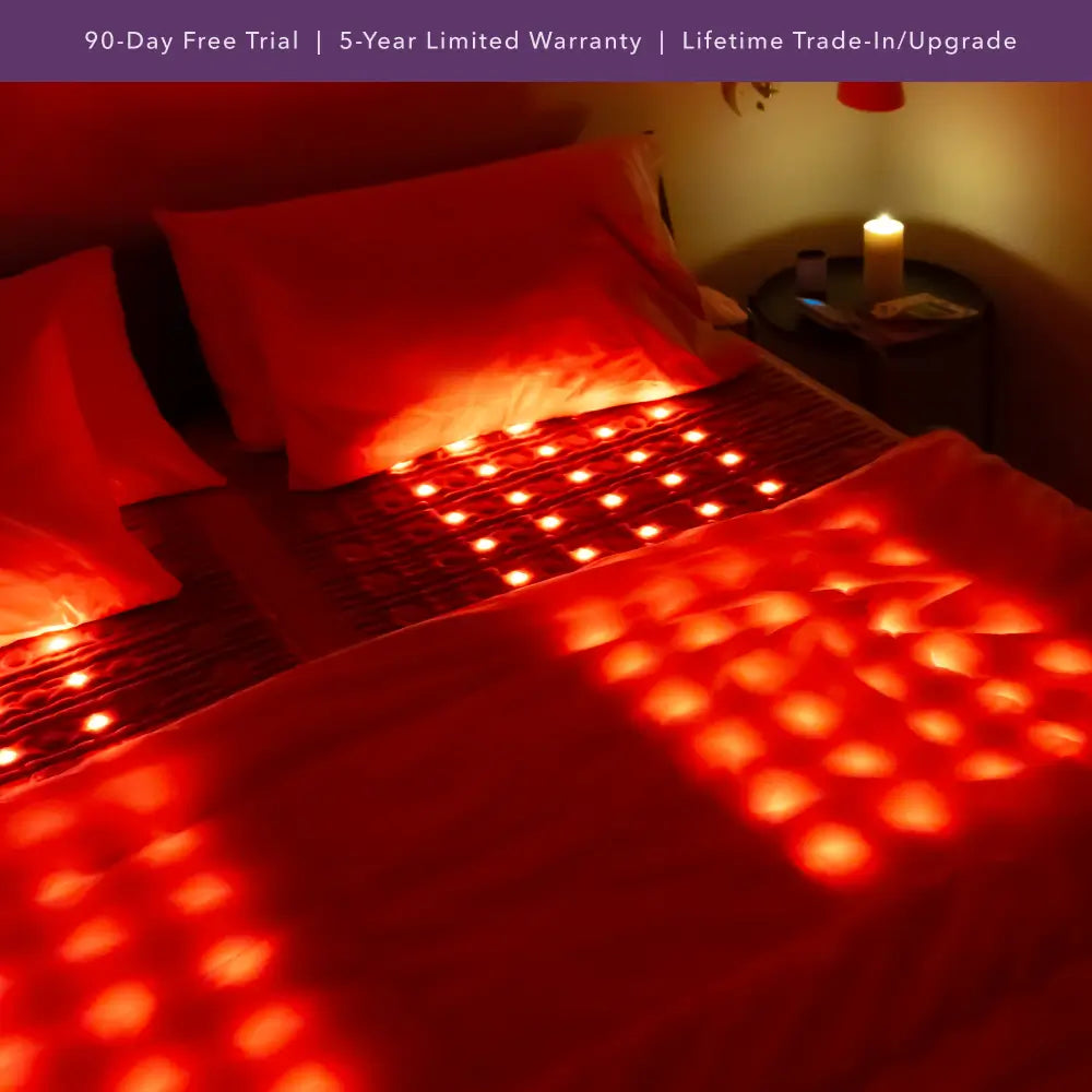 HealthyLine The TAJ Bed Series heating pad, 110V mattress topper for queen beds, providing soothing heat and comfort.