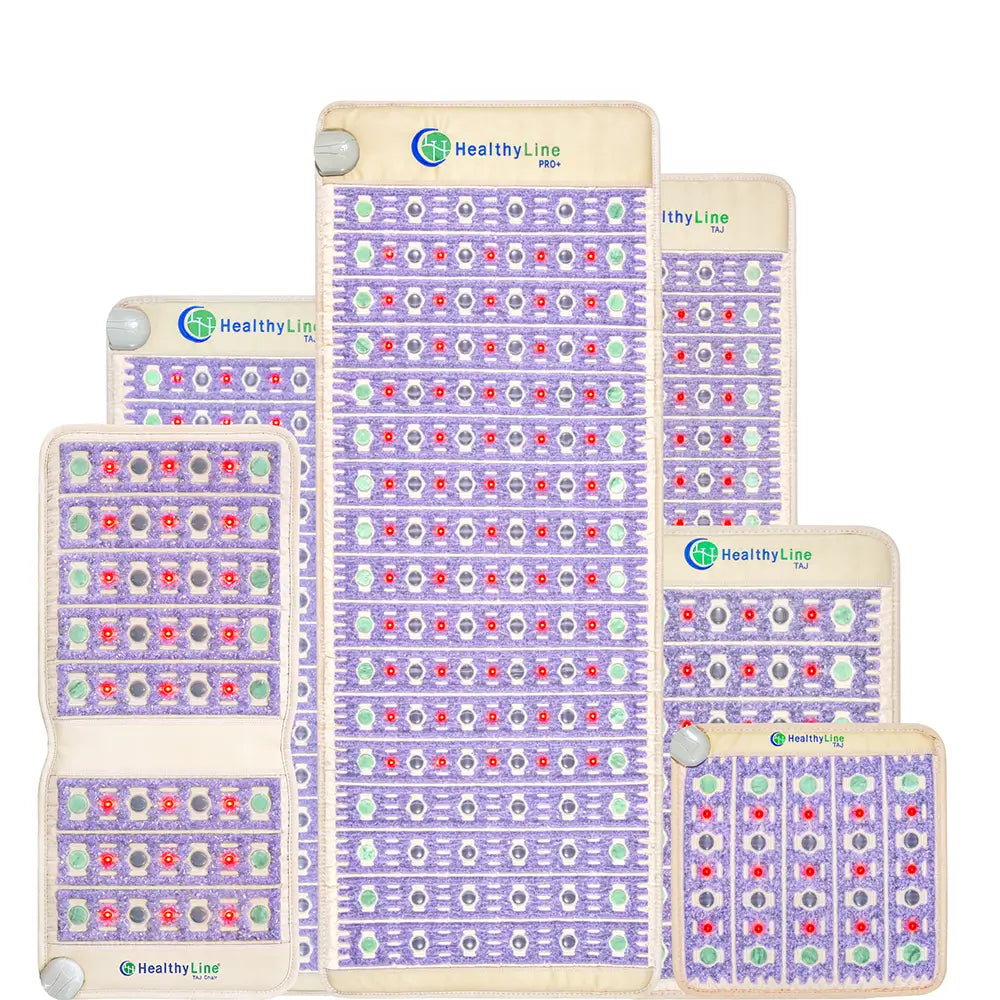 HealthyLine TAJ Series PEMF Far Infrared Heating Mat, 72x24-inch heating pad with infrared technology for pain relief and relaxation.