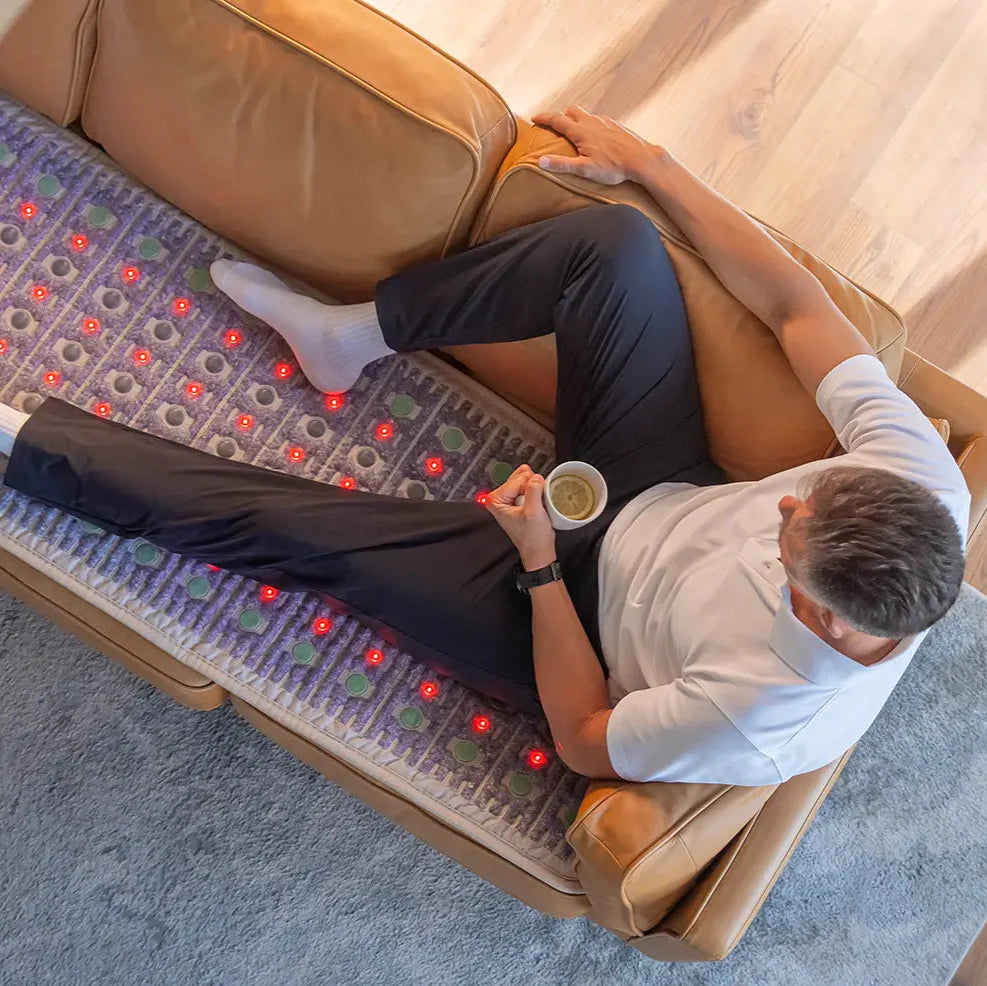 HealthyLine TAJ Series PEMF Far Infrared Heating Mat, 72x24-inch heating pad with therapeutic infrared and PEMF technology.
