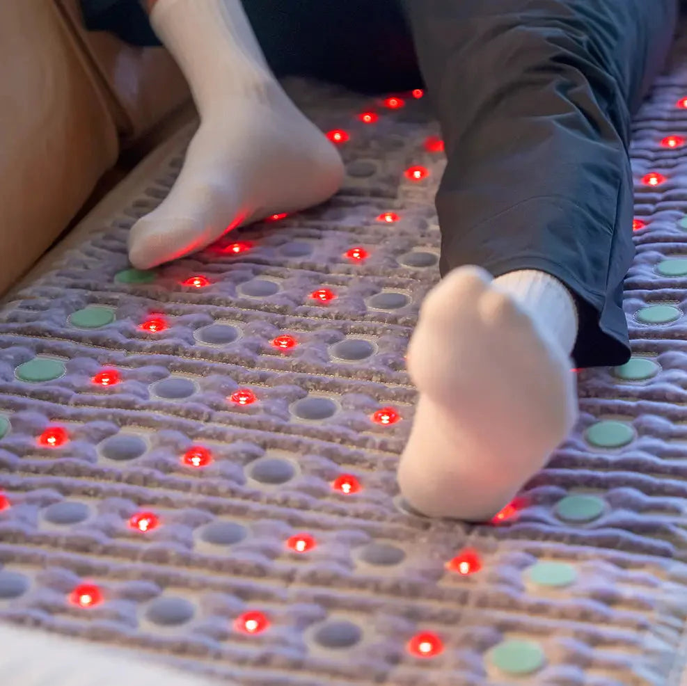 HealthyLine TAJ Series PEMF Far Infrared Heating Mat, 72x24-inch heating pad for pain relief and relaxation.