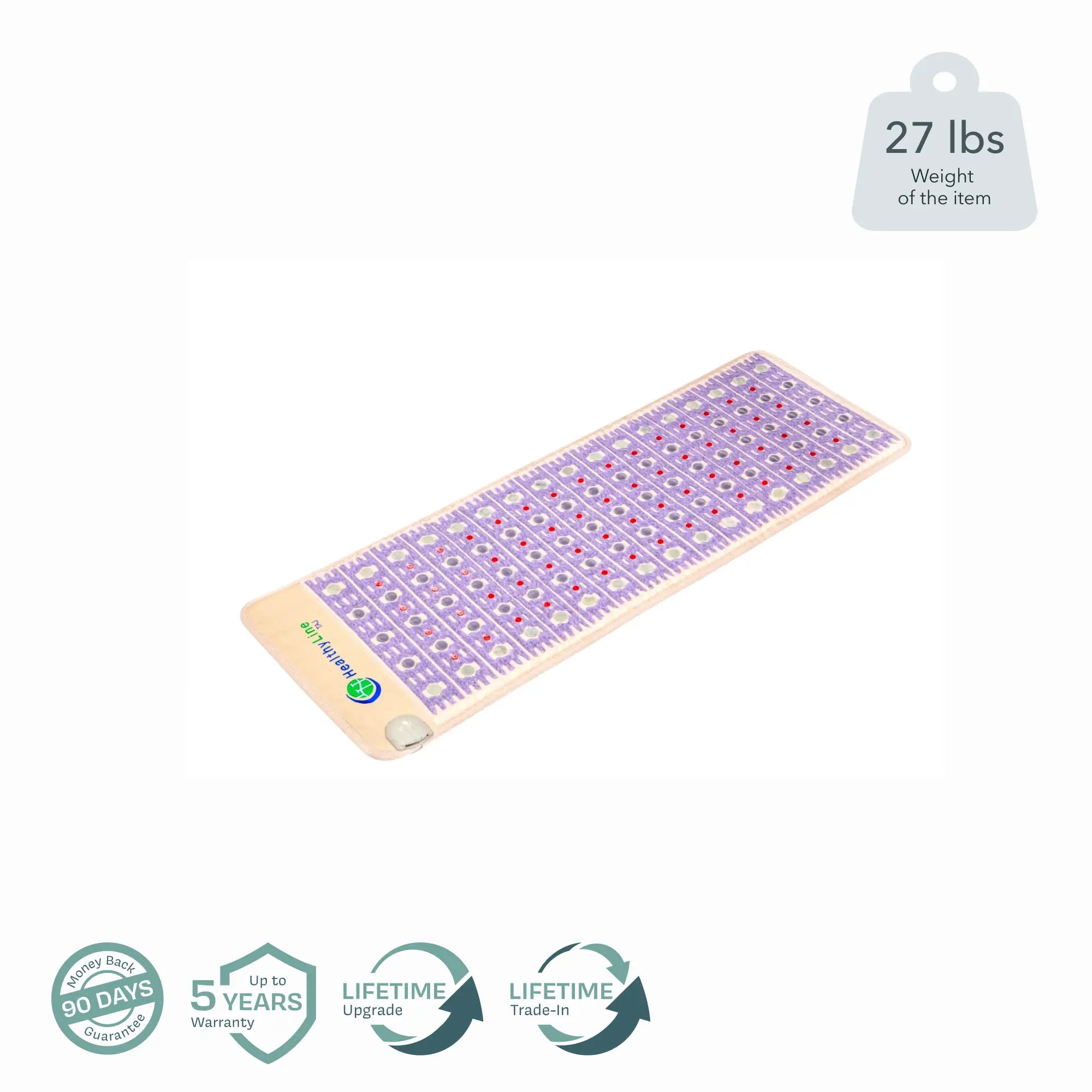 HealthyLine TAJ Series PEMF Far Infrared Heating Pad, 72x24 inch heating mat with therapeutic infrared and PEMF technology.