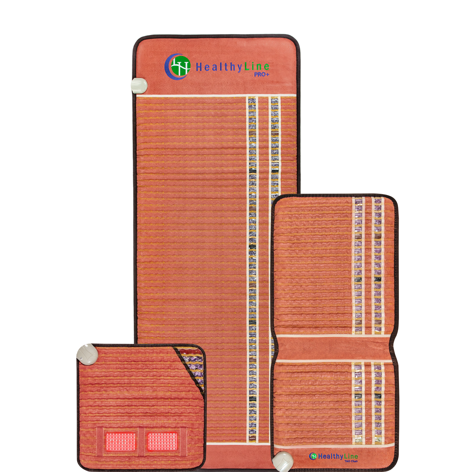 HealthyLine TAO Series PEMF Far Infrared Heating Mat, 18x18 inch heating pad with soothing infrared and PEMF technology