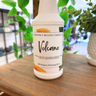 Heavenly Woods Candle Co Volcano All-Purpose Cleaning Spray bottle with label and spray nozzle, designed for household cleaning.
