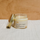Natural Mama Tallow Butter in Honeybee Hippie Tallow Whip jar, showcasing creamy, rich tallow skincare product.