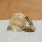 Creamy natural Mama Tallow Butter from Honeybee Hippie, a nourishing tallow whip in a jar with smooth texture.