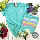 Hunny Bunny pigment-dyed short sleeve graphic tee by The Graphic Tee, showing a colorful bunny design on soft cotton fabric.
