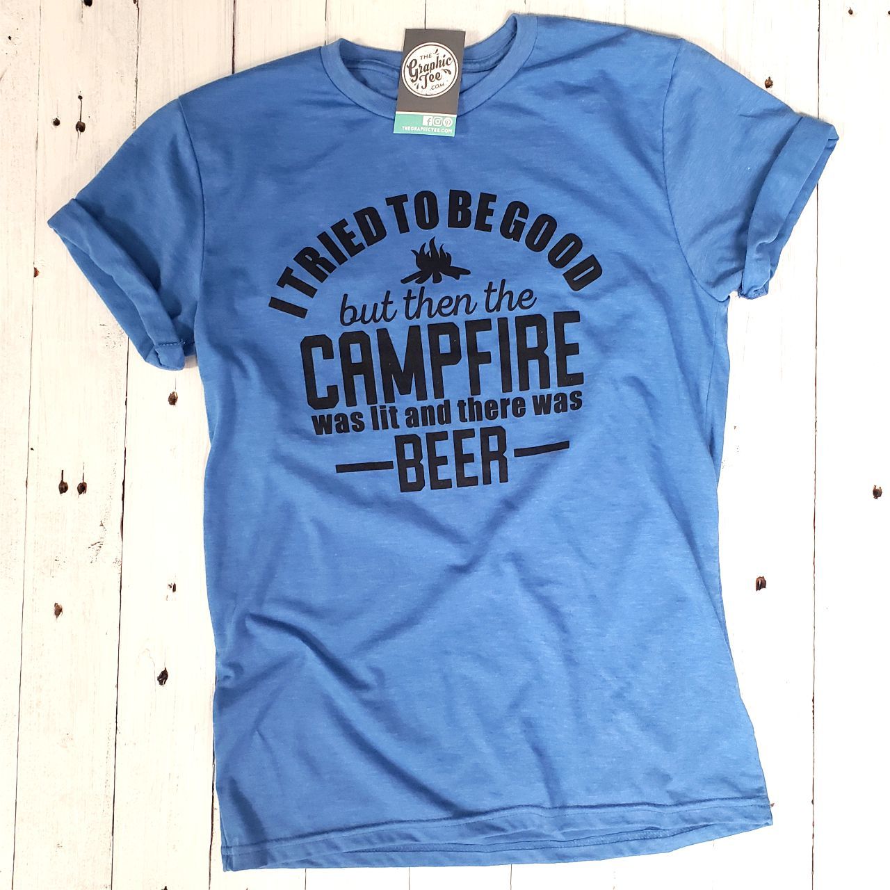 Unisex graphic tee from The Graphic Tee featuring the "I Tried to Be Good" design in a casual, relaxed fit.
