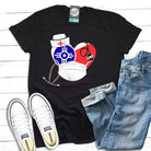 Unisex ICT Nurse Heart graphic T-shirt by The Graphic Tee featuring a heart design on a casual short-sleeve tee.