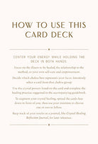 Insight Editions Crystal Healing Card Deck featuring colorful cards with crystal images for spiritual and healing practices.