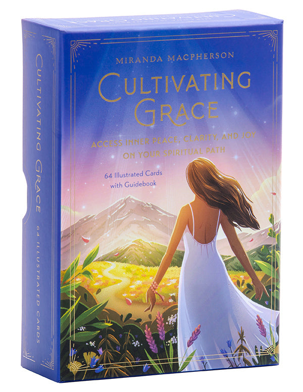 Insight Editions Cultivating Grace self-care card deck with inspiring messages and calming imagery for personal growth.