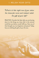 Insight Editions Cultivating Grace self-care card deck featuring inspiring cards for mindfulness and personal growth, laid out on a table.