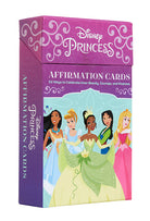 Disney Princess affirmation card deck by Insight Editions featuring colorful cards with inspiring messages and princess illustrations.