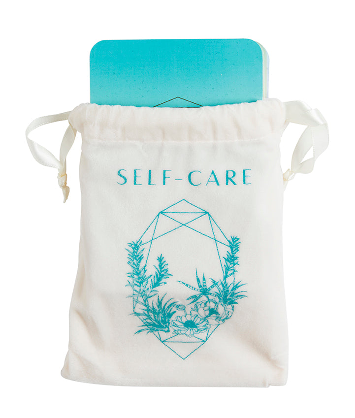 Insight Editions Self-Care card deck featuring colorful illustrated cards for mindfulness and wellness activities.