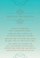 Insight Editions Self-Care card deck featuring colorful cards with motivational and wellness prompts for relaxation and mindfulness.