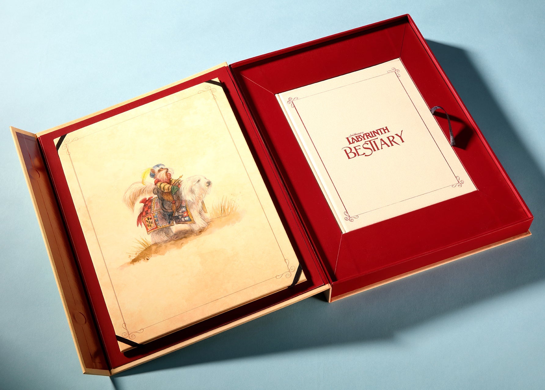 Collector Edition of Jim Henson's Labyrinth Bestiary by Insight Editions, featuring detailed illustrations of fantastical creatures.