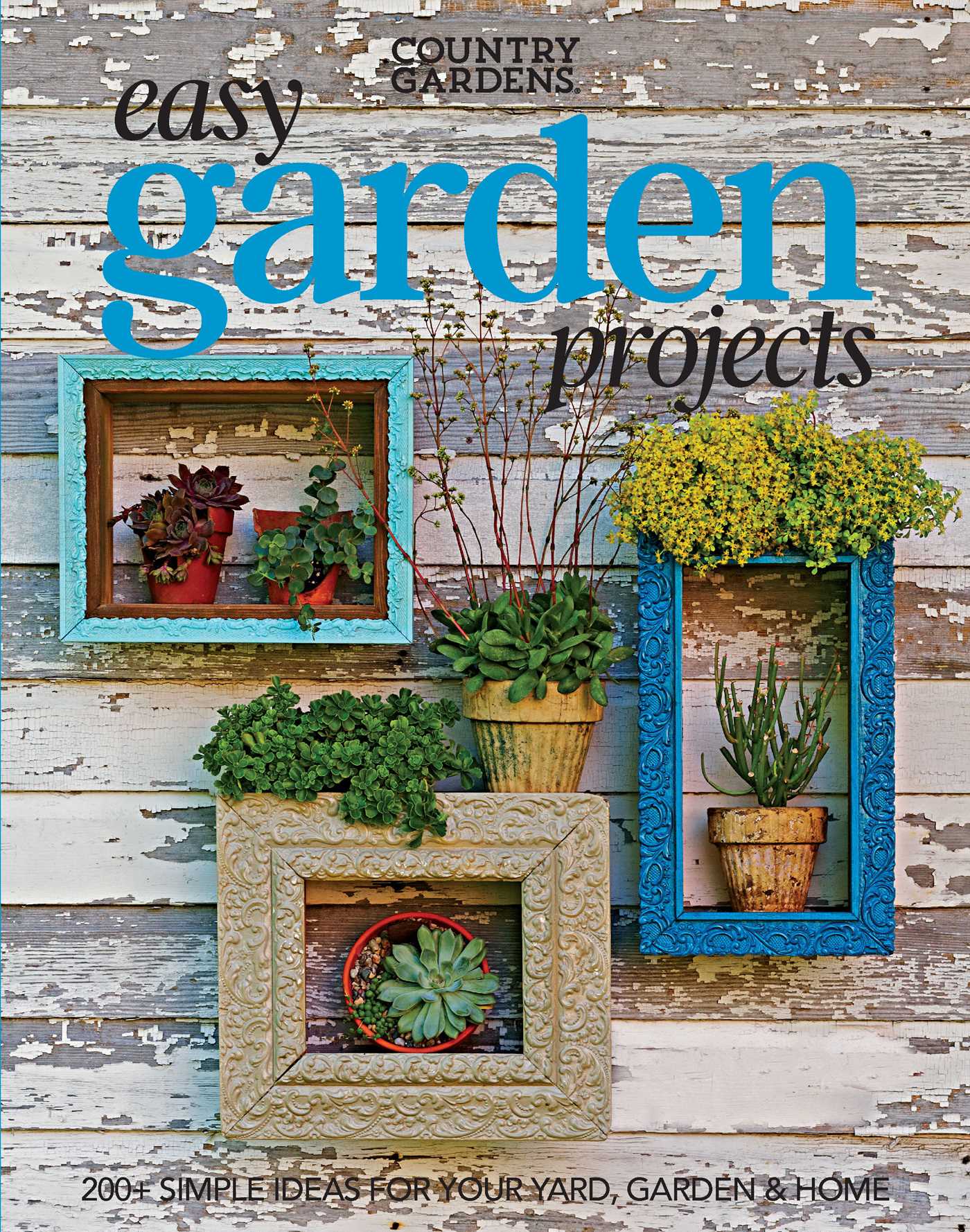 Flexibound book titled "Easy Garden Projects" by Insight Editions with colorful garden-themed cover design.