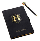 Harry Potter Hogwarts travel journal with pen, flexible cover, featuring wizarding world design, by Insight Editions.