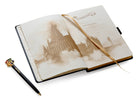 Harry Potter Hogwarts travel journal with pen, flexibound cover featuring magical design, by Insight Editions.