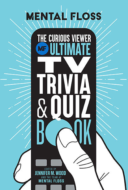Flexibound copy of Mental Floss: The Curious Viewer TV Trivia & Quiz Book by Insight Editions, featuring colorful cover design.