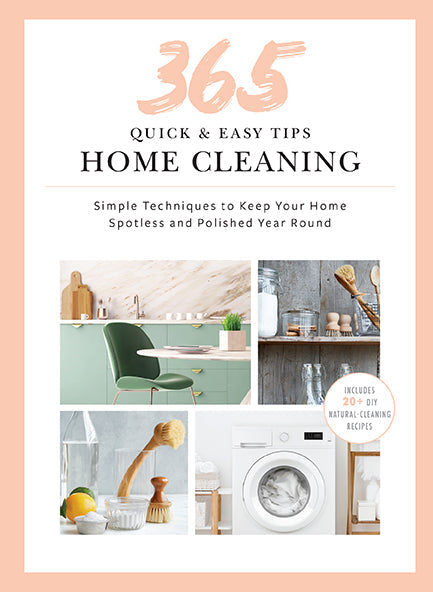 Hardcover copy of 365 Quick & Easy Tips: Home Cleaning by Insight Editions, showing the book cover with cleaning tips and design.