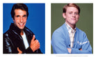 Hardcover book titled "50 Years of Happy Days" by Insight Editions, featuring a vintage-themed cover design.
