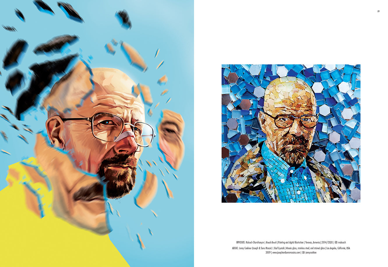 Hardcover Breaking Bad art book by Insight Editions featuring 99.1% pure-themed illustrations and artwork.