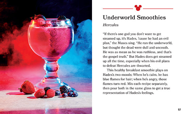 Hardcover book titled "A Taste of Disney: Drinks" by Insight Editions, featuring colorful Disney-themed drink illustrations.