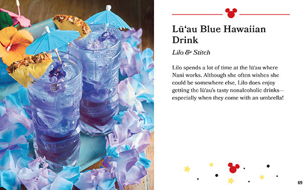 Hardcover book titled "A Taste of Disney: Drinks" by Insight Editions, featuring colorful Disney-themed beverage illustrations.