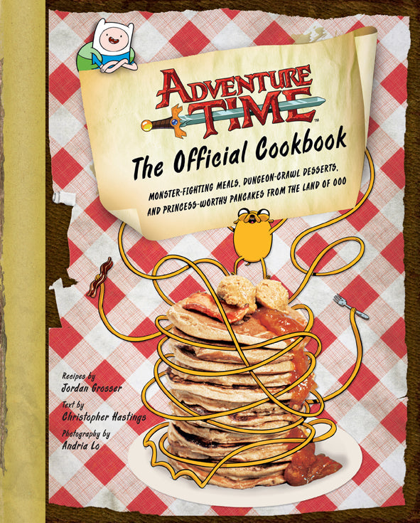 Hardcover of Adventure Time: The Official Cookbook by Insight Editions, featuring colorful illustrations and recipe pages.