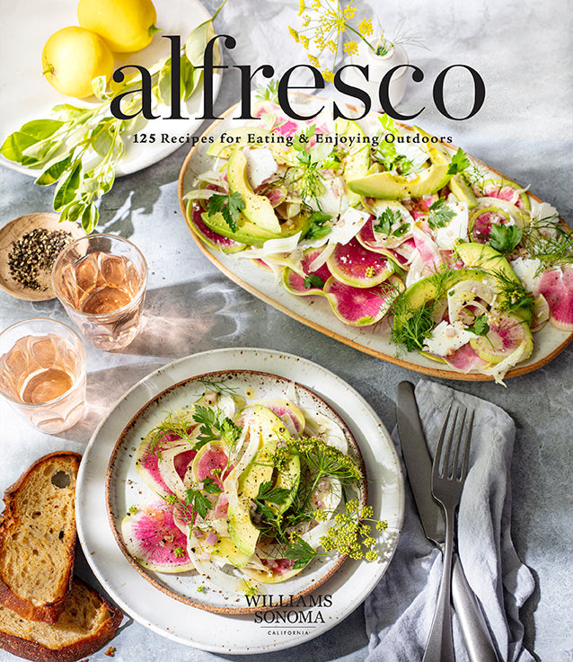 Hardcover book titled "Alfresco" by Insight Editions, featuring a natural outdoor scene on the cover.