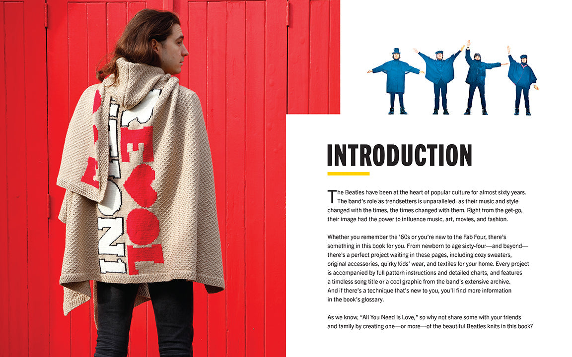Hardcover book titled "All You Knit Is Love" by Insight Editions with a cozy, colorful cover design.