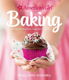 Hardcover book titled American Girl Baking by Insight Editions featuring baking recipes and images.