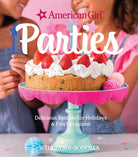 Hardcover book titled American Girl Parties by Insight Editions with colorful cover design and illustrations.