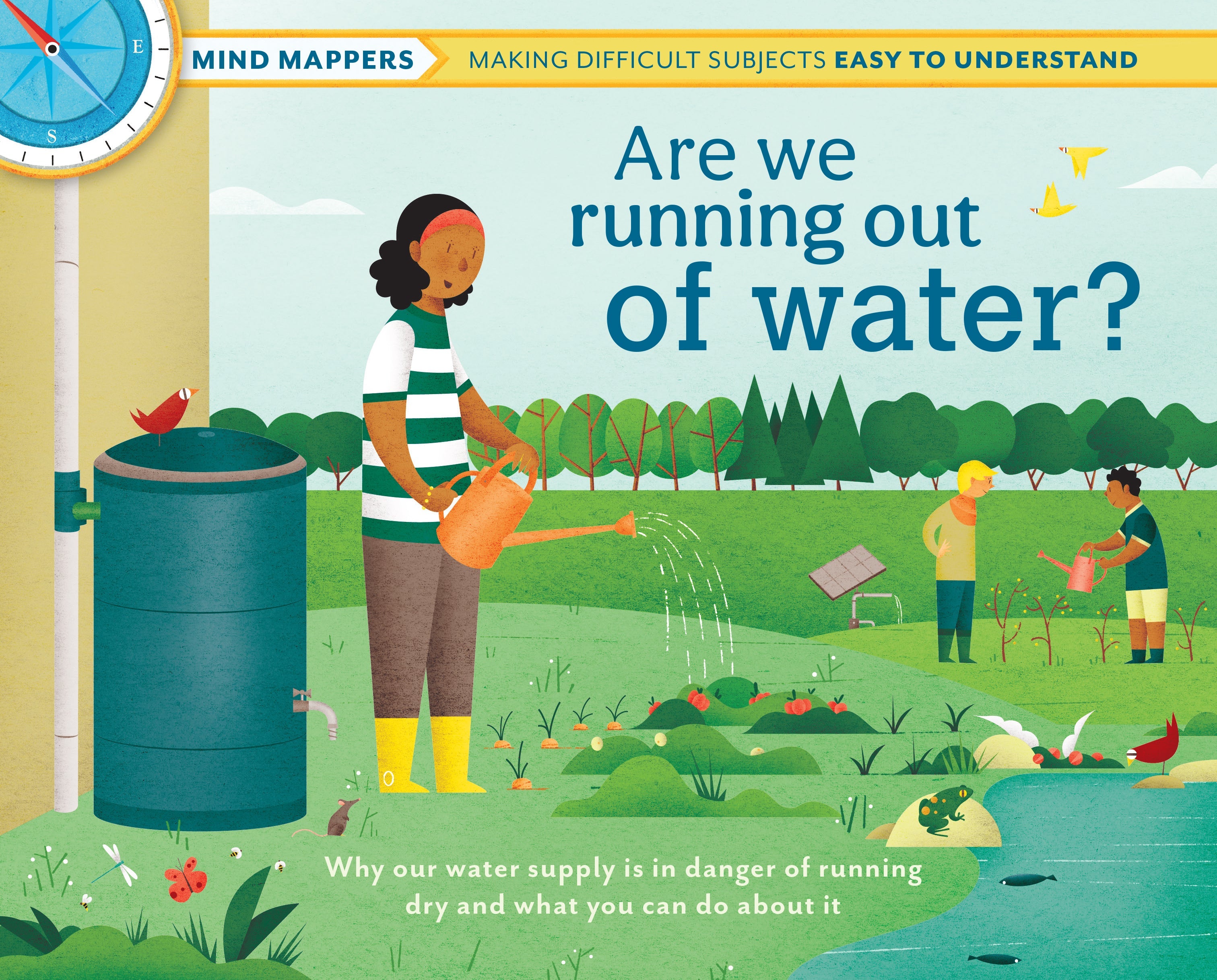 Hardcover book titled "Are We Running Out of Water?" by Insight Editions with a simple cover design.