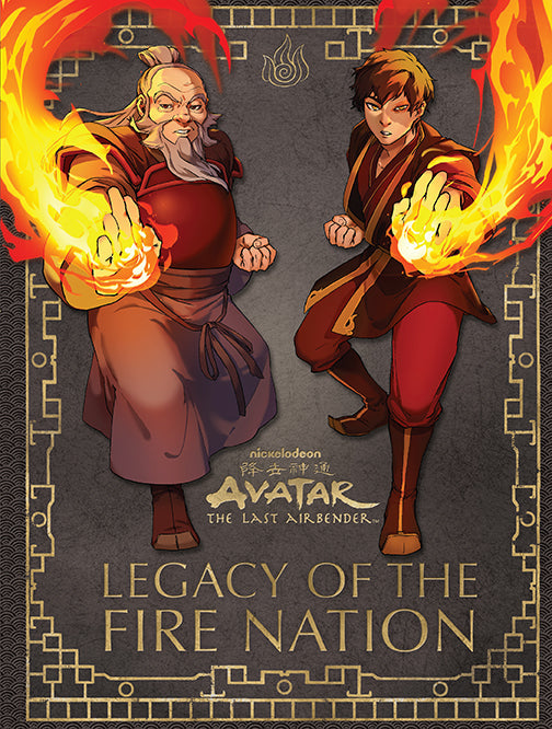 Hardcover book titled "Avatar: The Last Airbender - Legacy of The Fire Nation" by Insight Editions featuring detailed cover art.