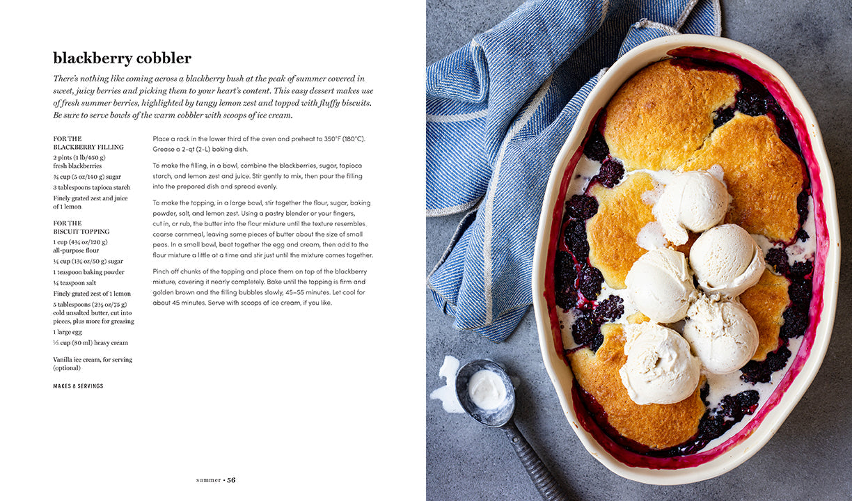 Hardcover cookbook titled "Baking for Every Season" by Insight Editions, featuring seasonal baking recipes and beautiful cover art.