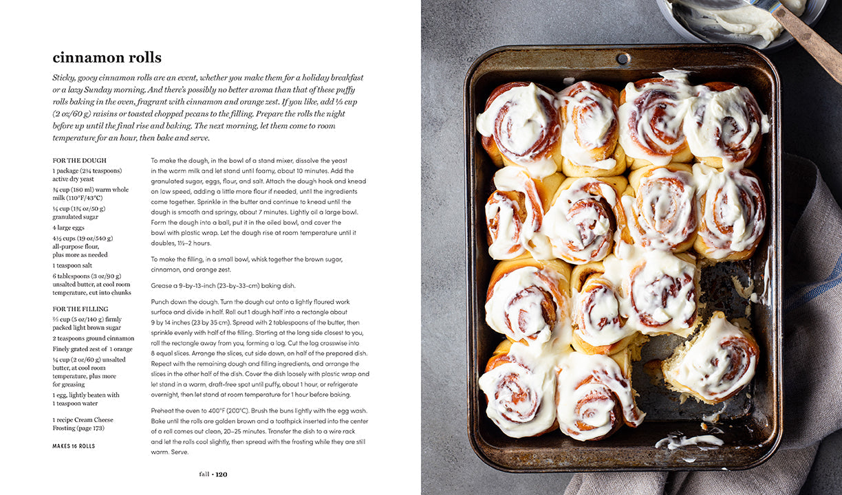 Hardcover book titled "Baking for Every Season" by Insight Editions, featuring seasonal baking recipes and colorful cover art.
