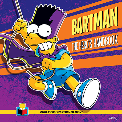 Hardcover copy of Bartman: The Hero's Handbook by Insight Editions, featuring colorful comic-style cover art.