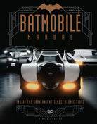 Hardcover Batmobile Manual by Insight Editions, featuring detailed illustrations and technical information about the iconic vehicle.