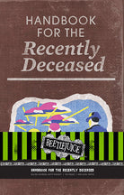 Beetlejuice Handbook for the Recently Deceased hardcover ruled journal by Insight Editions with spooky cover design.