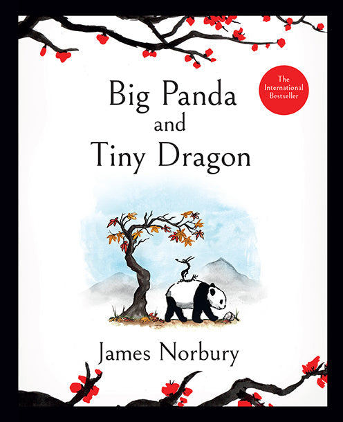 Hardcover book titled "Big Panda and Tiny Dragon" by Insight Editions featuring colorful panda and dragon illustrations.