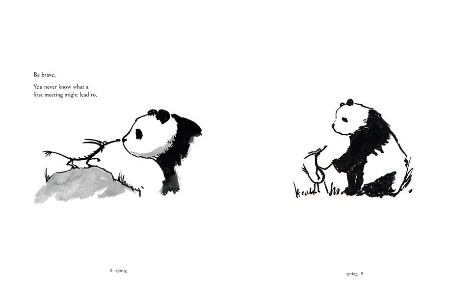 Hardcover book titled "Big Panda and Tiny Dragon" by Insight Editions, featuring colorful cover art with panda and dragon illustrations.