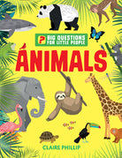 Hardcover of "Big Questions for Little People: Animals" by Insight Editions, featuring colorful animal illustrations.
